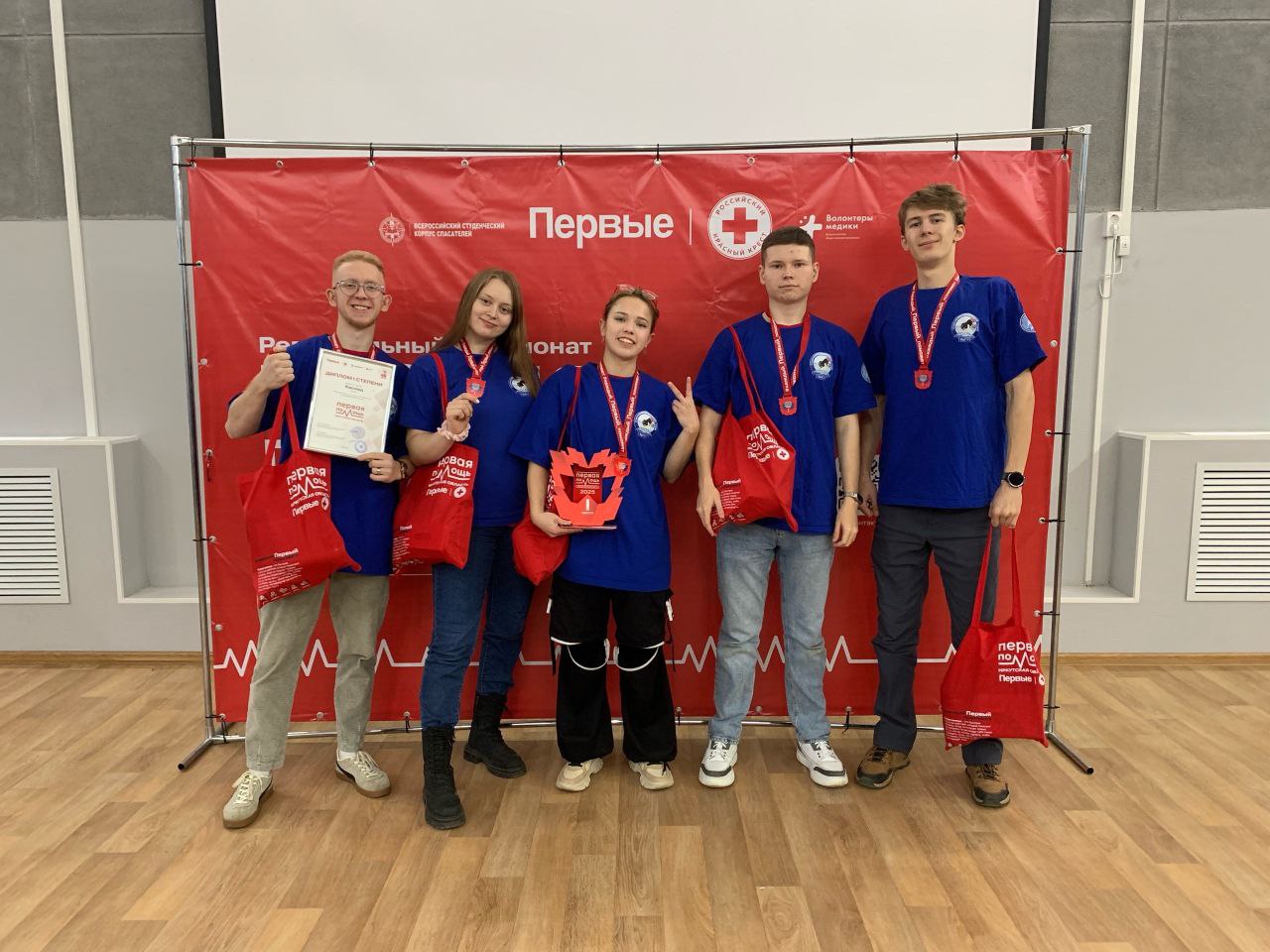 Команда студенческого спасательного отряда «Каскад» БрГУ одержала победу в Региональном чемпионате по первой помощи