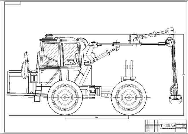 Чертеж кабины трактора т 25 с размерами