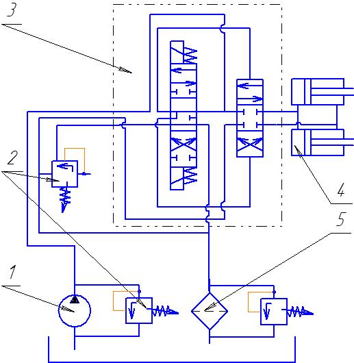 Схема гидравлическая принципиальная